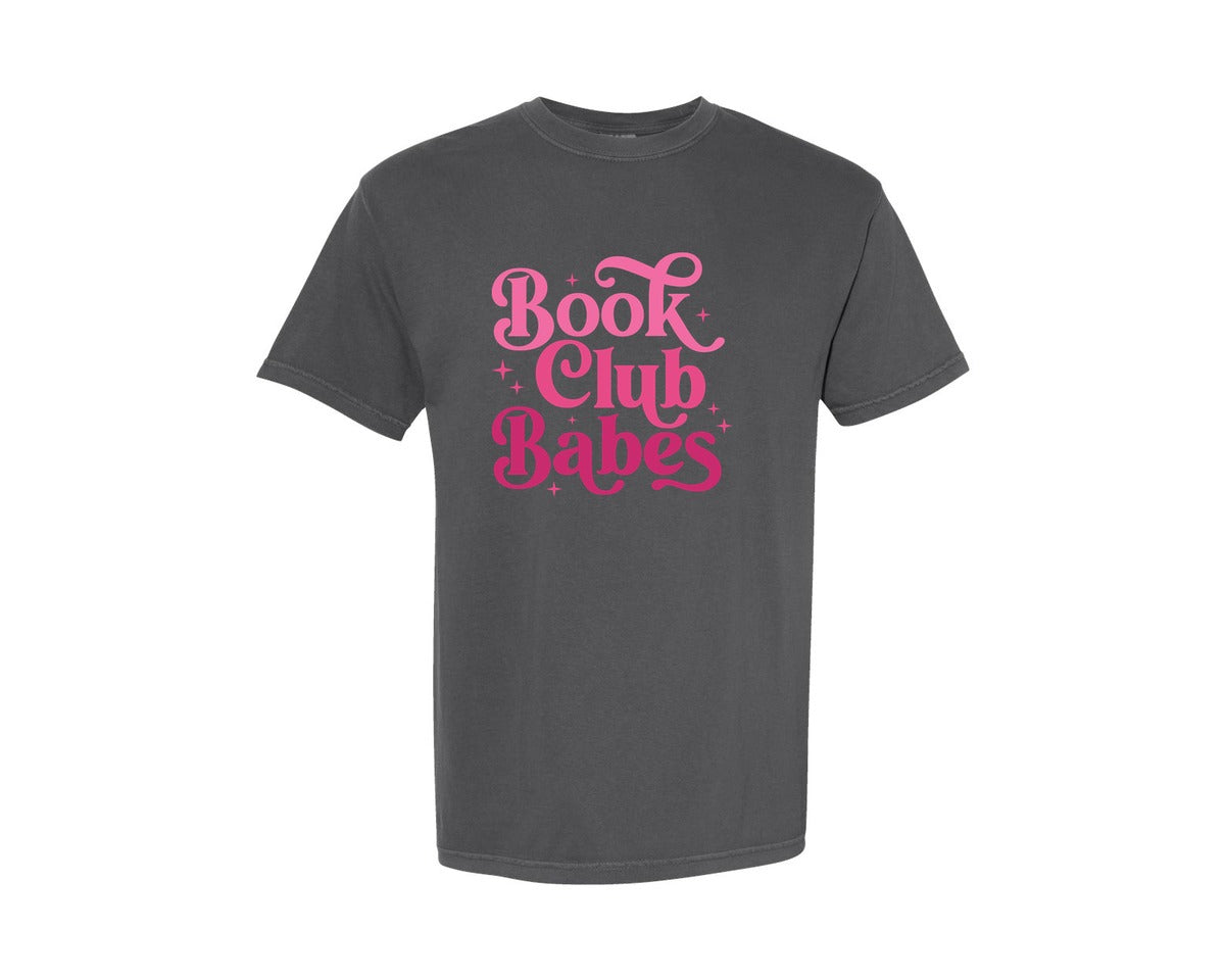 brand:Comfort Colors|color:Pepper|Book Book Book Club Babes Graphic T-Shirt