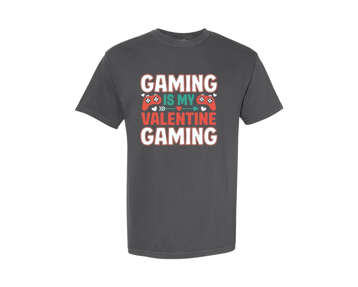 brand:Comfort Colors|color:Pepper|Gaming Is My Valentine 4 Graphic T-Shirt