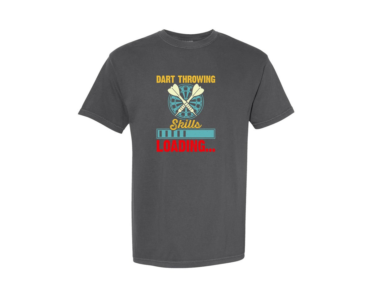 brand:Comfort Colors|color:Pepper|Vintage Dart Throwing T Shirt Design 12 Graphic T-Shirt