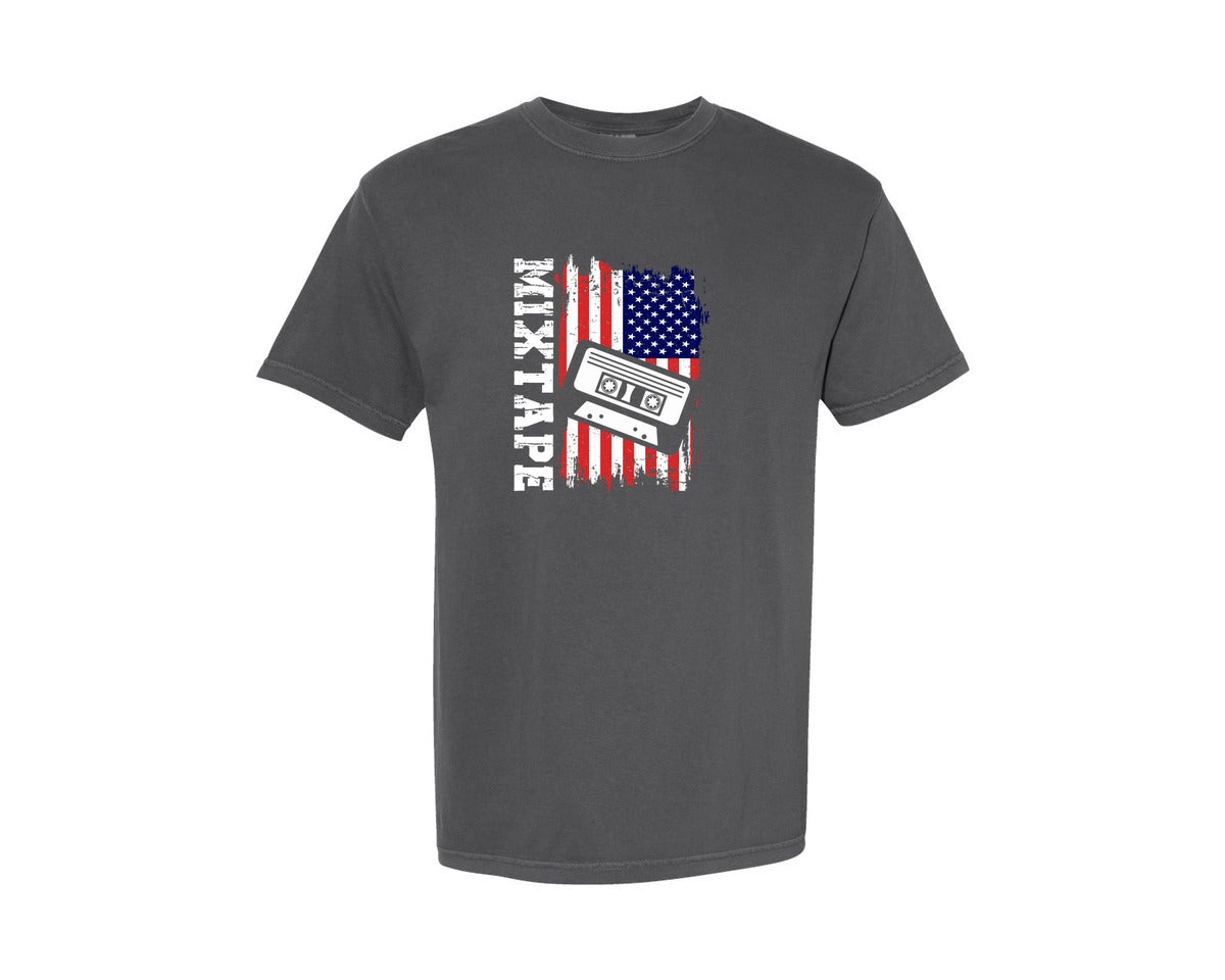 brand:Comfort Colors|color:Pepper|Music Mixtape T Shirt Design Graphic T-Shirt
