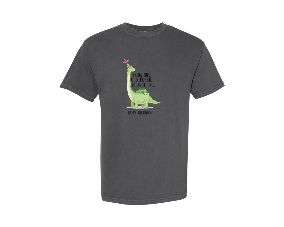 brand:Comfort Colors|color:Pepper|Cute Dinosaur Birthday T Shirt Design Graphic T-Shirt