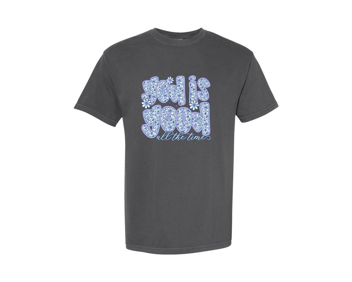 brand:Comfort Colors|color:Pepper|Jesus And Coffee Graphic T-Shirt