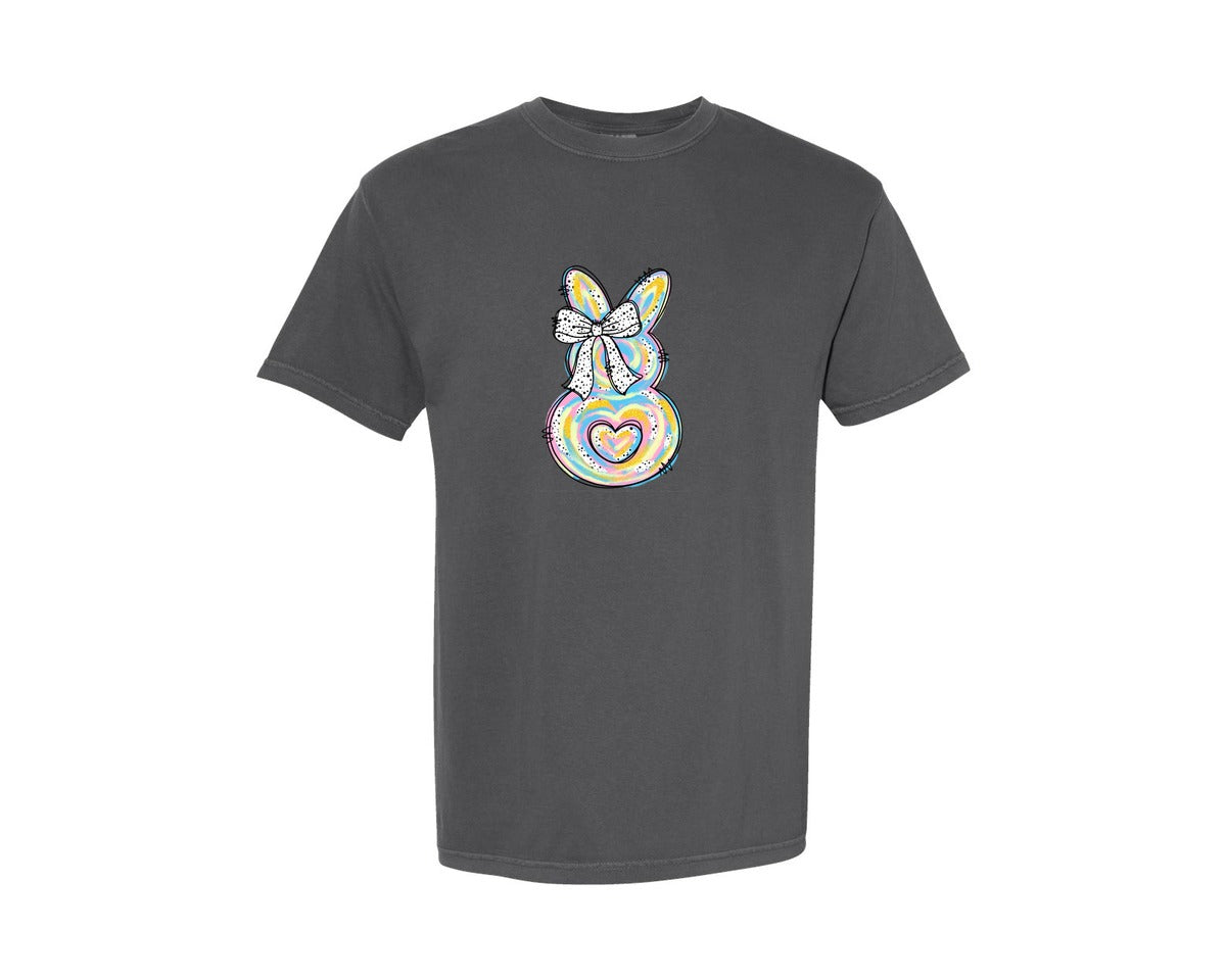 brand:Comfort Colors|color:Pepper|Easter Brushstroke Sublimaiton Graphic T-Shirt
