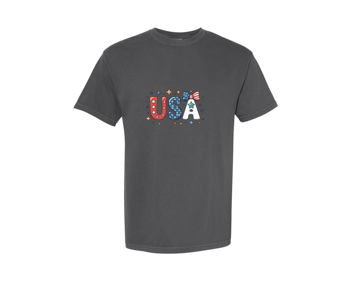 brand:Comfort Colors|color:Pepper|Patriotic Usa Design Graphic T-Shirt