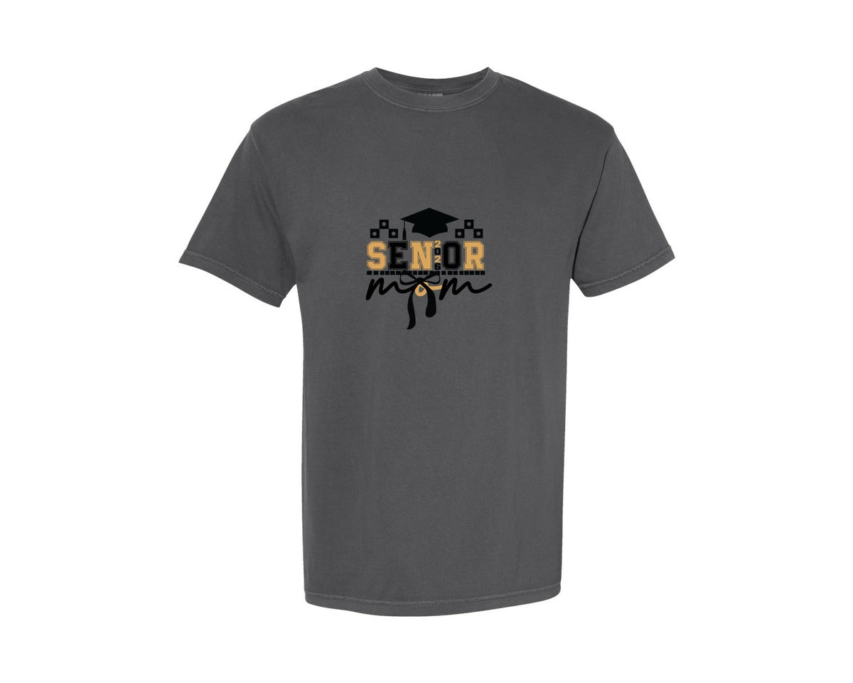 brand:Comfort Colors|color:Pepper|Senior Mom 2026 Class Of 2026 5 Graphic T-Shirt