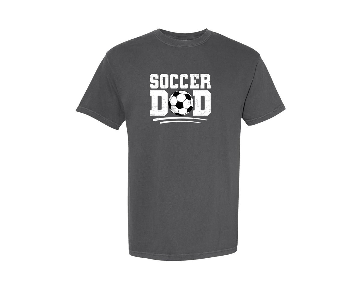 brand:Comfort Colors|color:Pepper|Soccer Dad T Shirt 3 Graphic T-Shirt