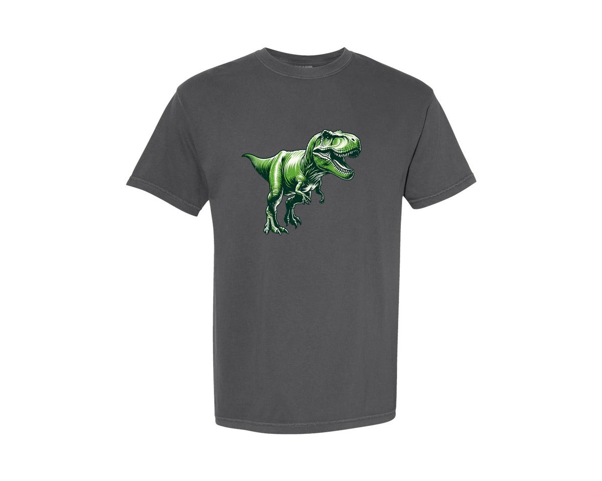 brand:Comfort Colors|color:Pepper|Vintage Retro T Rex Dinosaur Graphic T-Shirt
