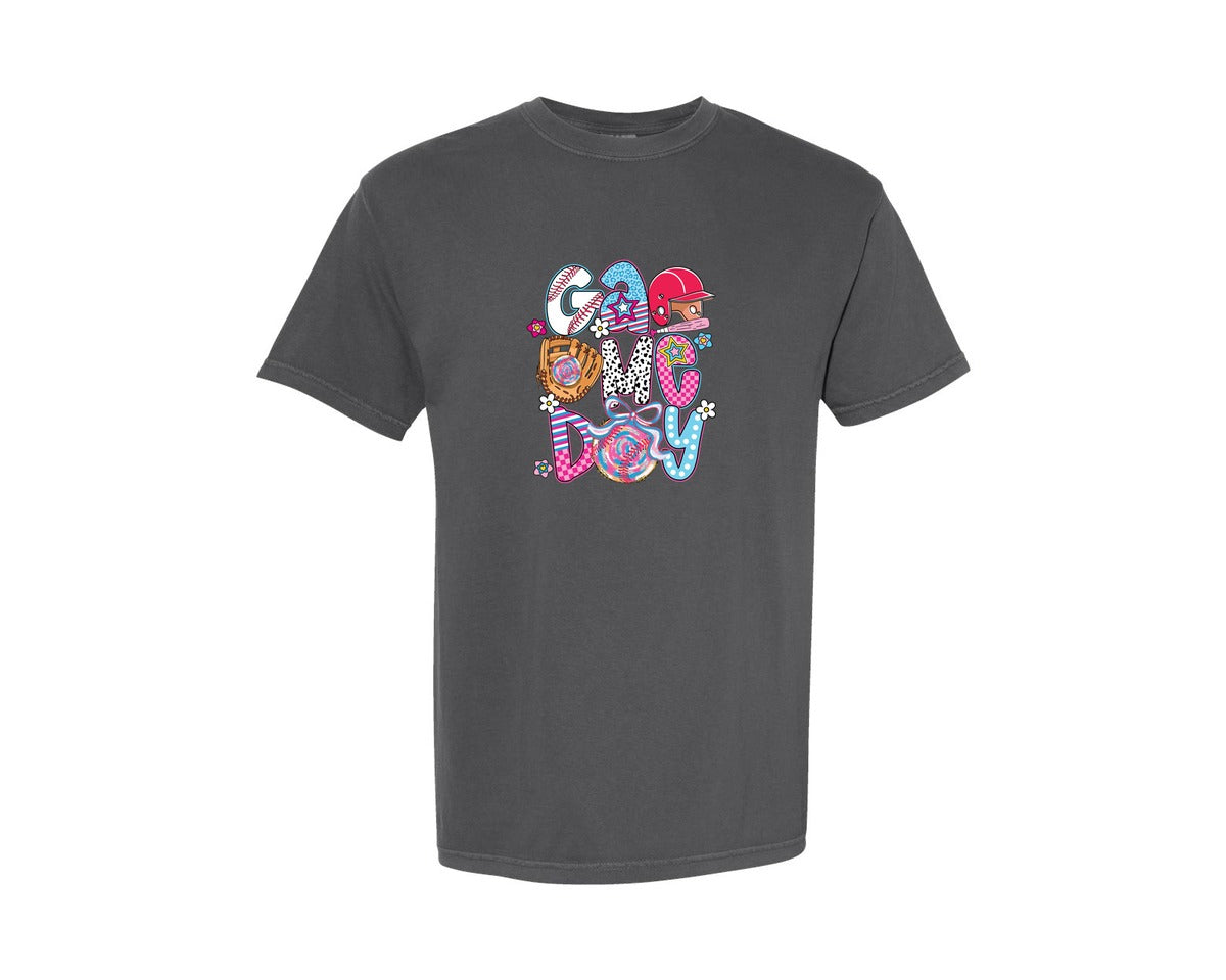 brand:Comfort Colors|color:Pepper|Game Day 3 Graphic T-Shirt