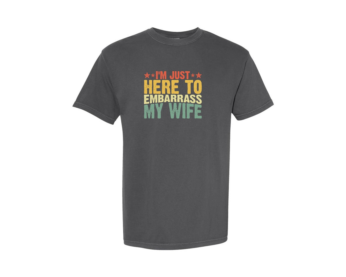 brand:Comfort Colors|color:Pepper|Funny Husband Quotes Shirt Graphic T-Shirt