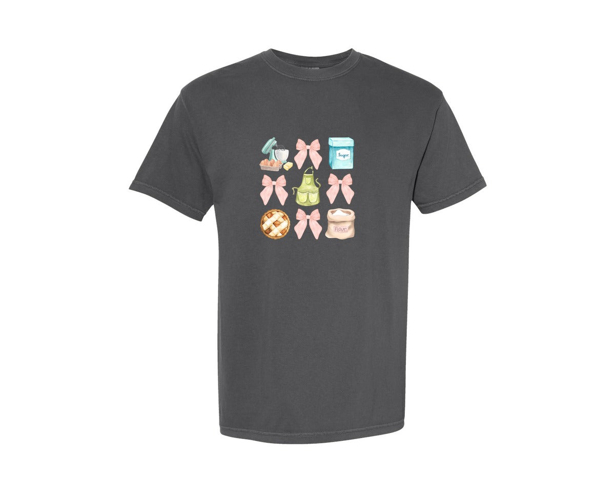 brand:Comfort Colors|color:Pepper|Baking Coquette Coquette Graphic T-Shirt