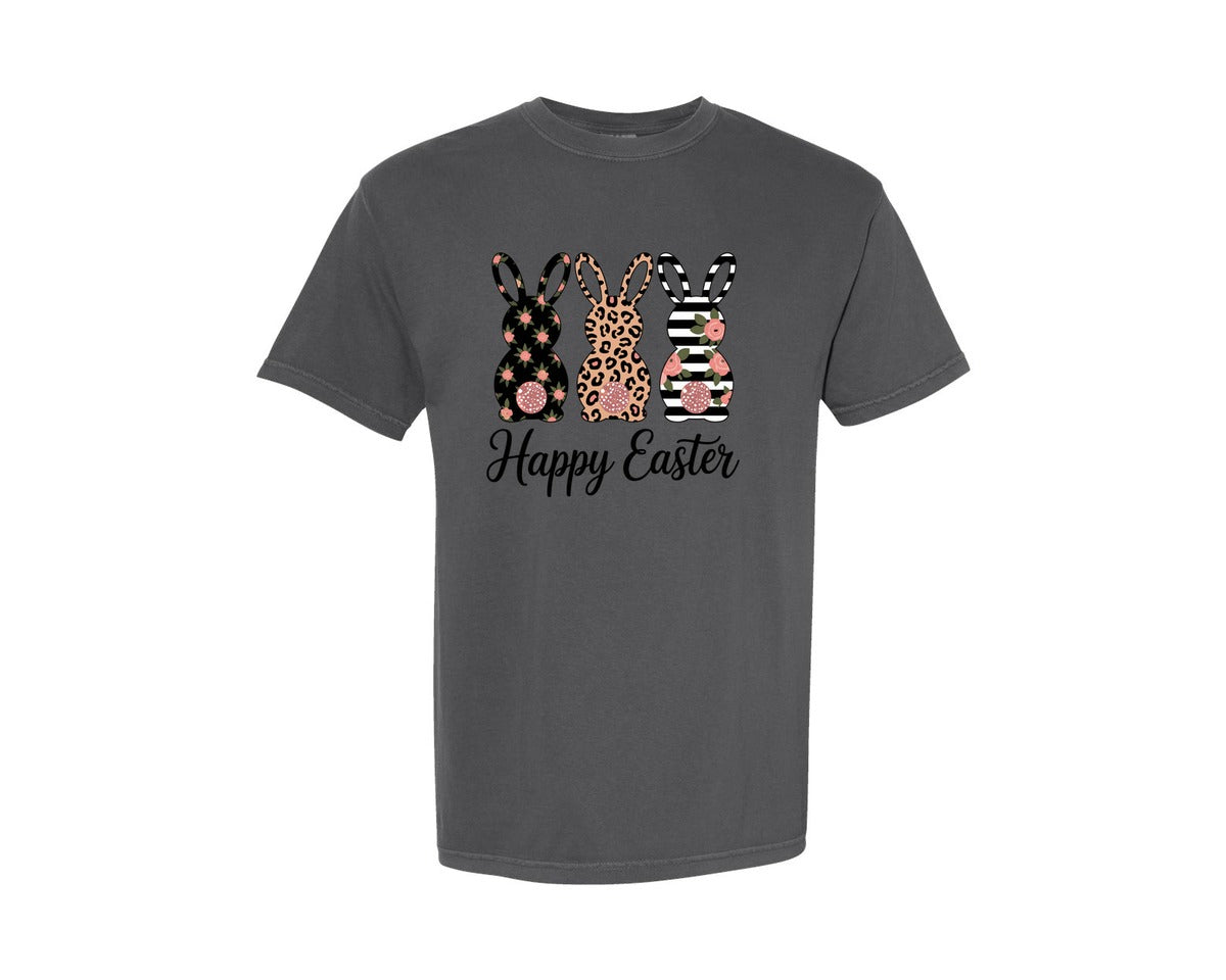 brand:Comfort Colors|color:Pepper|Easter Bunny 31 Graphic T-Shirt