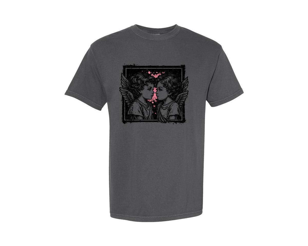 brand:Comfort Colors|color:Pepper|Cupid Valentine Love Graphic T-Shirt