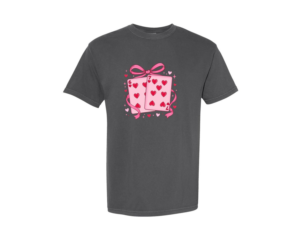 brand:Comfort Colors|color:Pepper|Valentine 6 7 Graphic T-Shirt