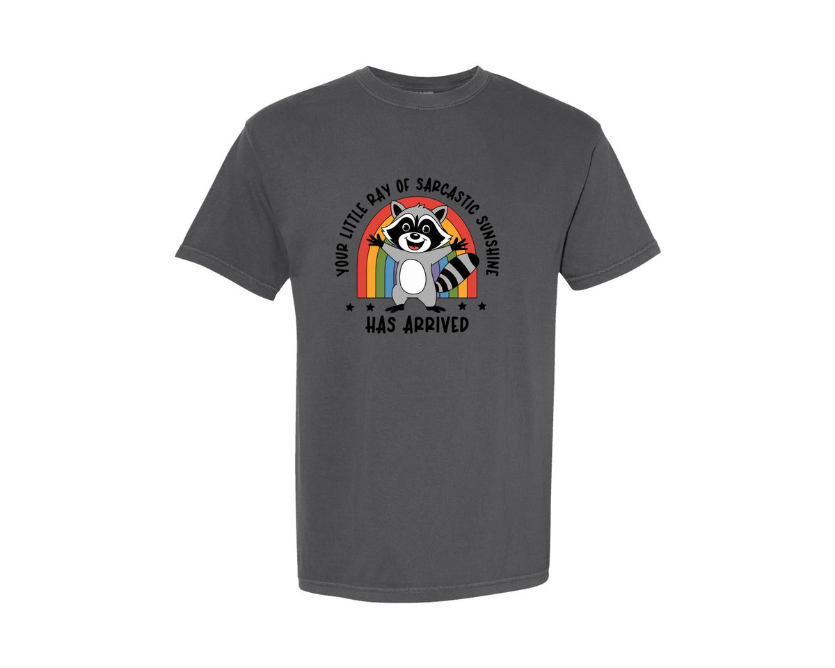 brand:Comfort Colors|color:Pepper|Your Little Ray Of Sarcastic Sunshine 10 Graphic T-Shirt