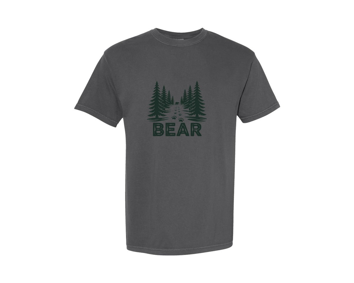 brand:Comfort Colors|color:Pepper|Retro Adventure Bear Graphic T-Shirt