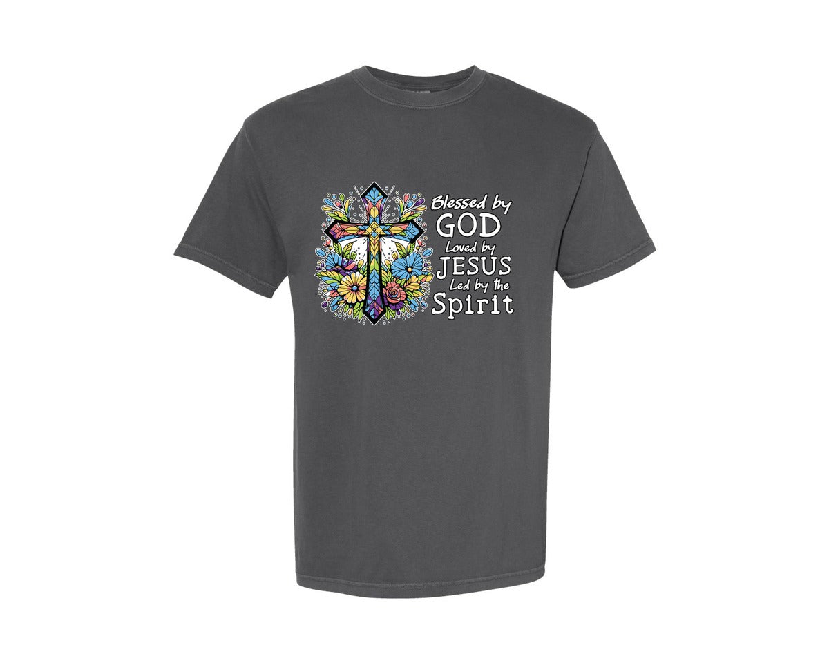 brand:Comfort Colors|color:Pepper|Jesus Cross Graphic T-Shirt