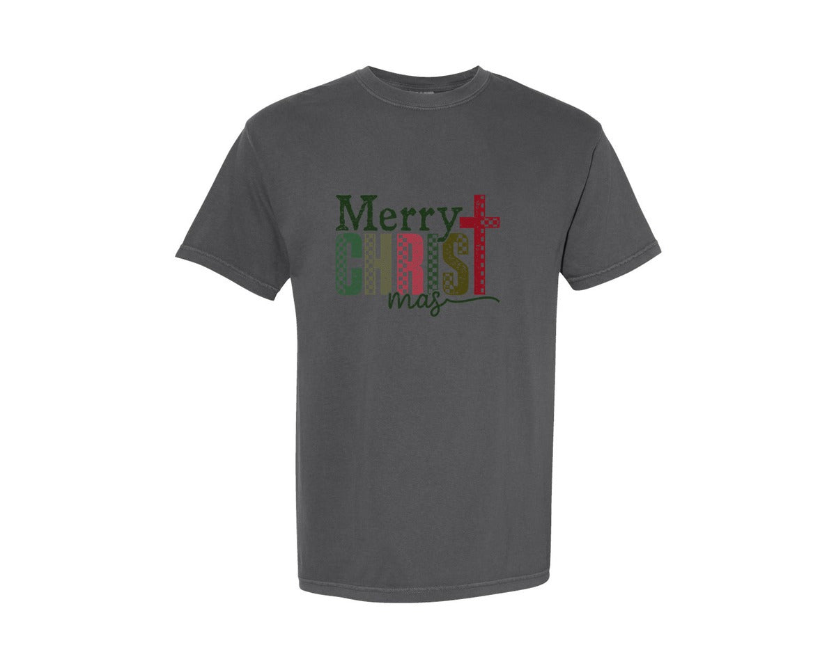 brand:Comfort Colors|color:Pepper|Christmas Christian Christmas Graphic T-Shirt