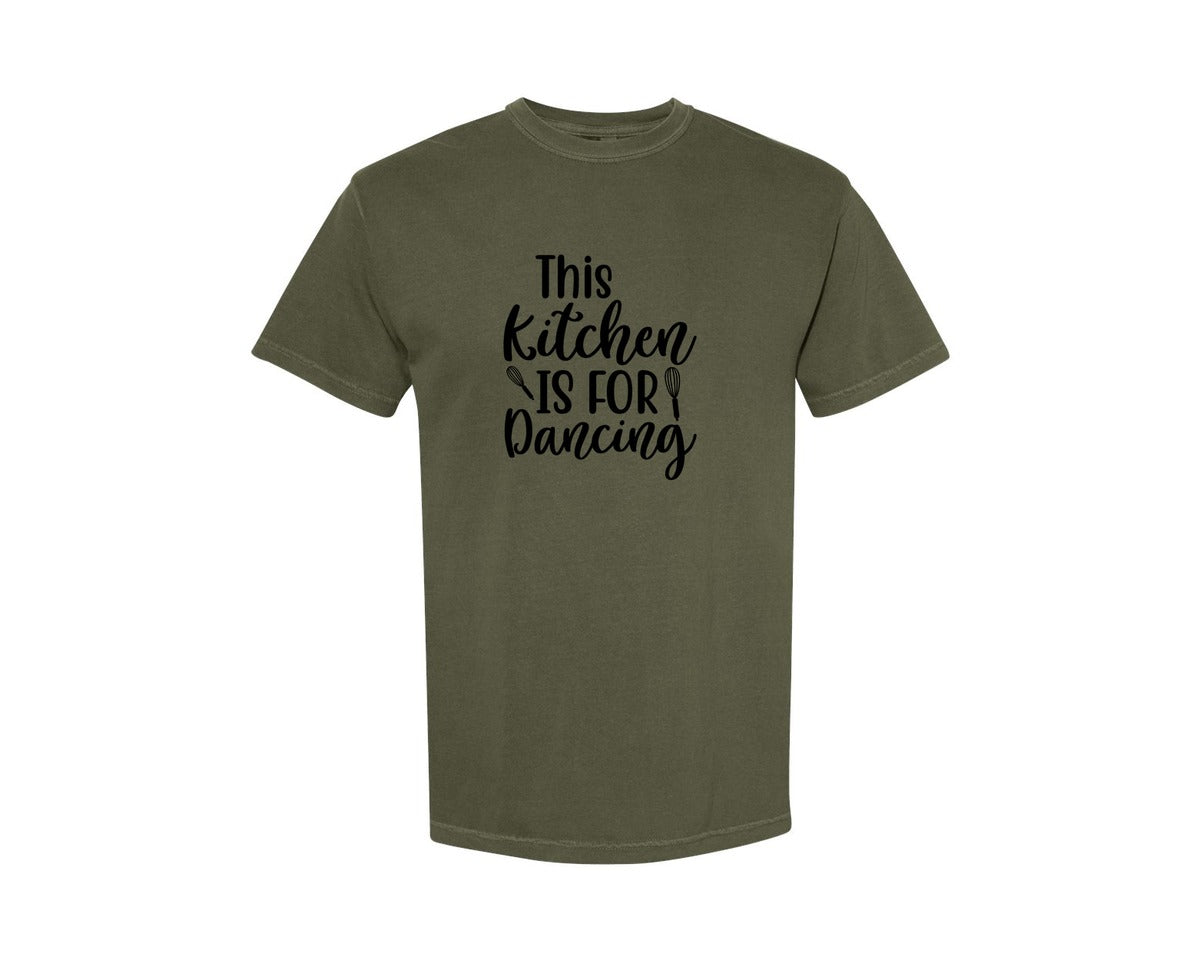 brand:Comfort Colors|color:Sage Green|Home Cooking Funny Kitchen T Shirt Graphic T-Shirt
