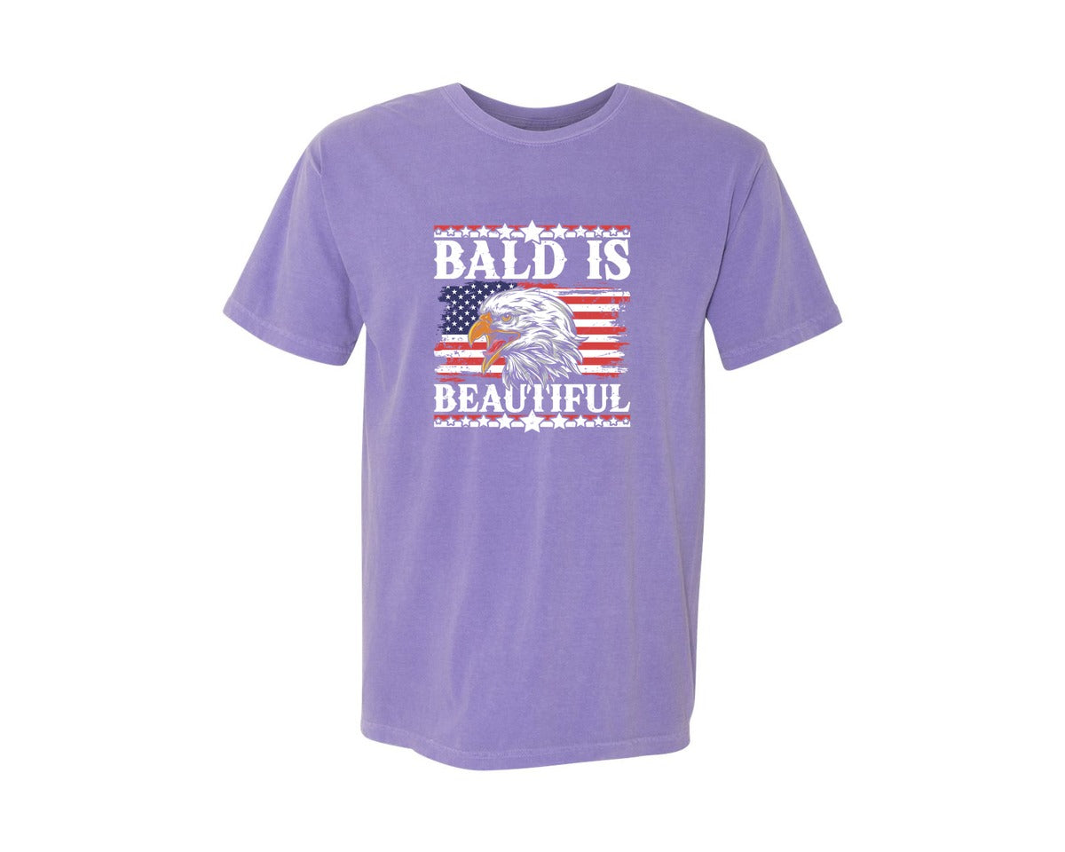 brand:Comfort Colors|color:Violet|My Pronouns Are Usa 4Th Of July 2 Graphic T-Shirt