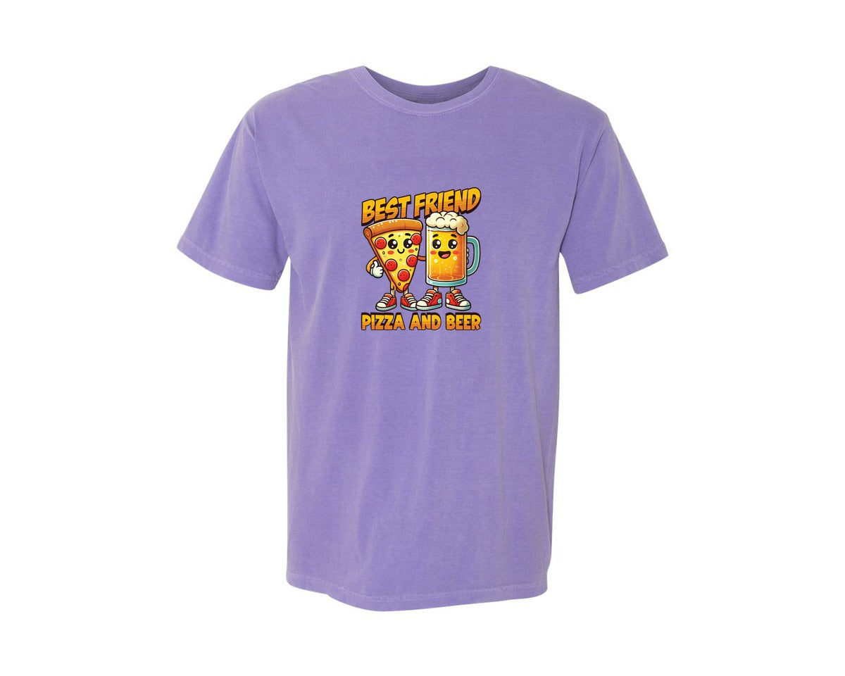brand:Comfort Colors|color:Violet|Funny Beer Drinking T Shirt Design 7 Graphic T-Shirt