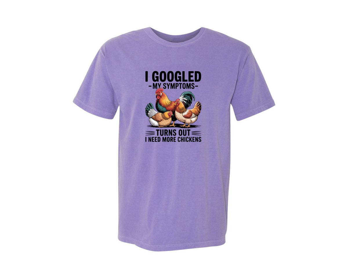 brand:Comfort Colors|color:Violet|Chicken T Shirt Design 5 Graphic T-Shirt