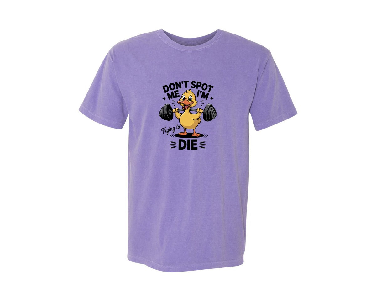 brand:Comfort Colors|color:Violet|Dont Spot Me Duck 4 Graphic T-Shirt