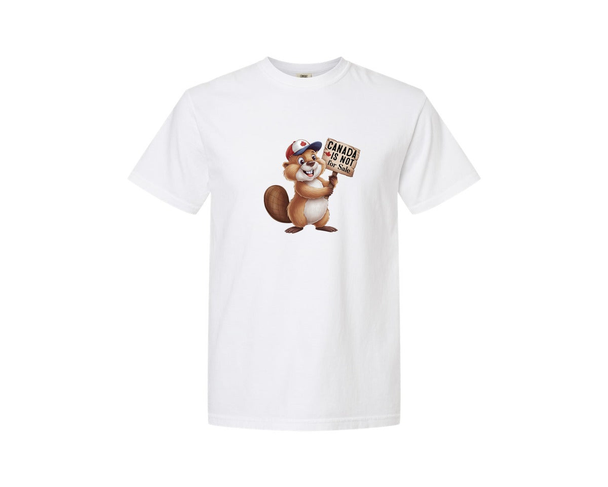 brand:Comfort Colors|color:White|Canada Is Not For Sale Maple Leaf 2 Graphic T-Shirt