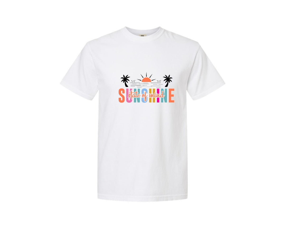 brand:Comfort Colors|color:White|Sunshine State Of Mind 2 Graphic T-Shirt