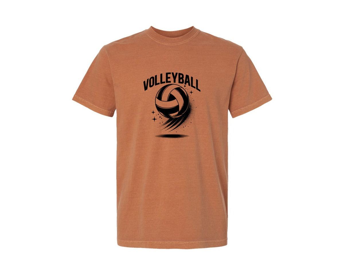 brand:Comfort Colors|color:Yam|Volleyball Player Sport Volley Graphic T-Shirt