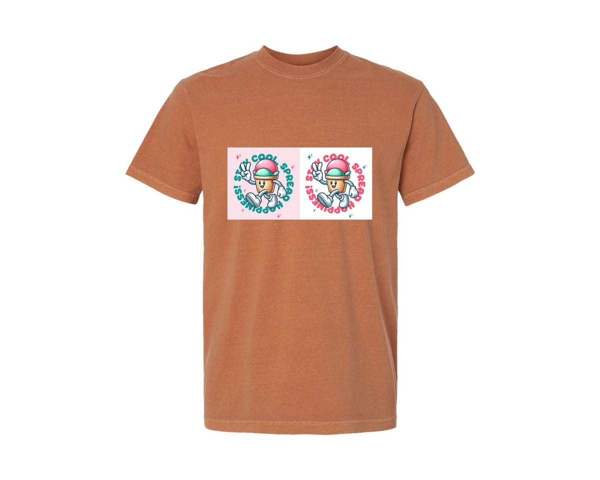 brand:Comfort Colors|color:Yam|Stay Cool Ice Cream Graphic T-Shirt