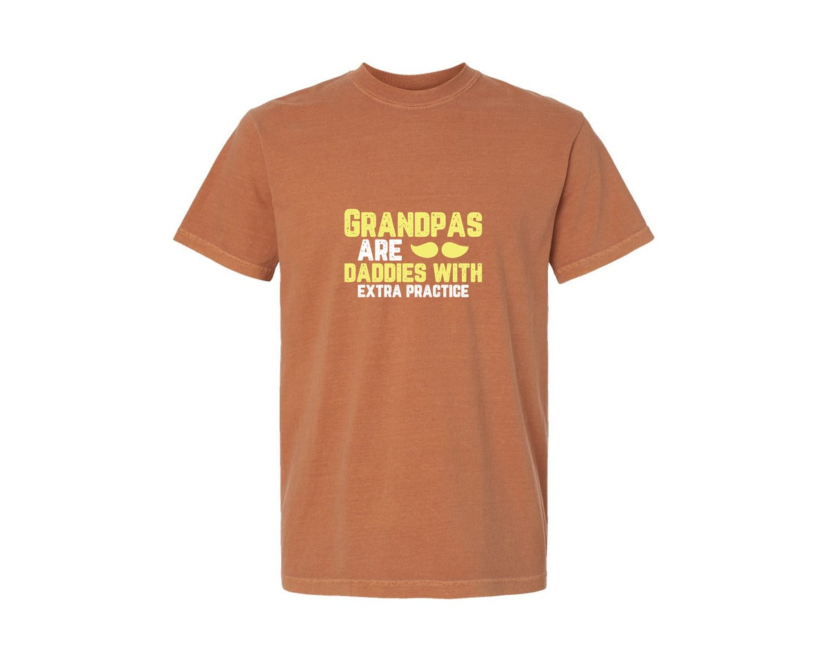 brand:Comfort Colors|color:Yam|Grandpas Daddies T Shirt Crafts Graphic T-Shirt
