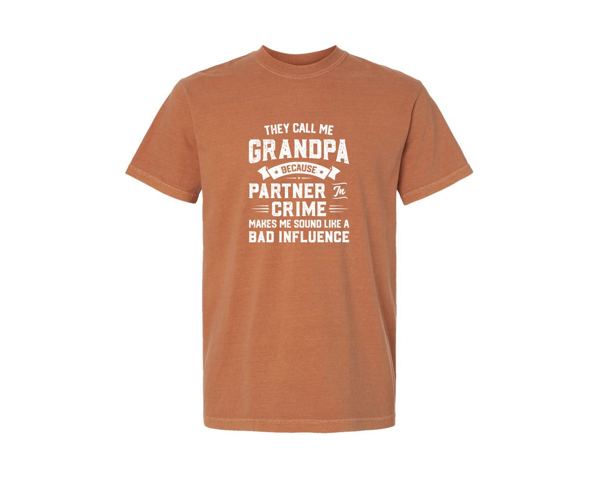 brand:Comfort Colors|color:Yam|They Call Me Grandpa Funny Grandpa Graphic T-Shirt