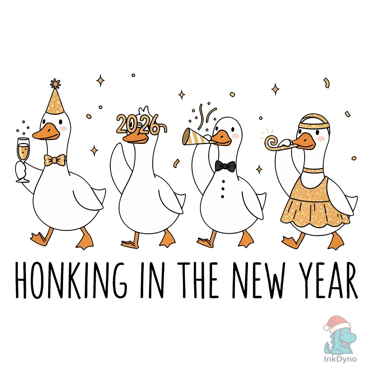 Honking in the New Year 2026 Goose