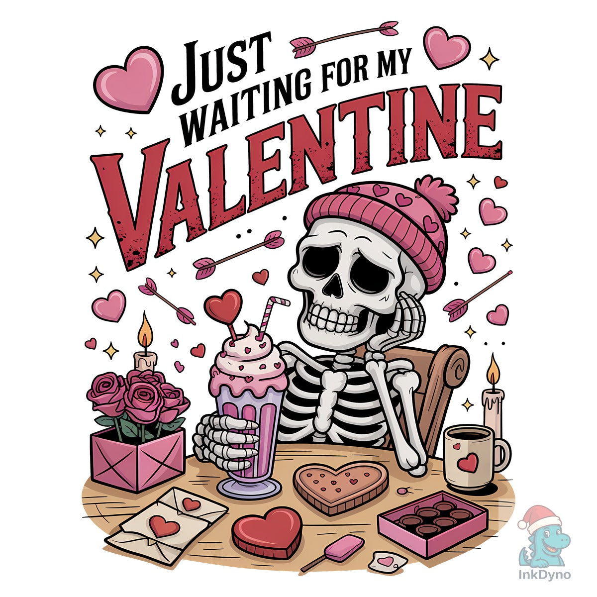 Just Waiting for Valentine T-shirt