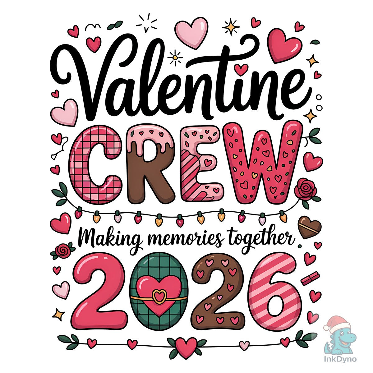 Valentine Crew 2026 T-shirt Design