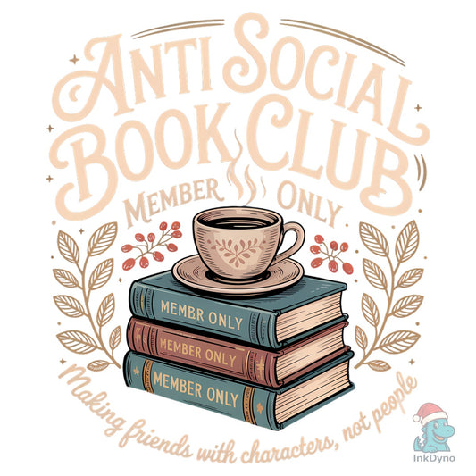 Anti-Social Book Club - Vintage - DTF Transfer