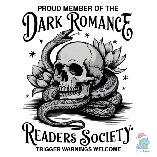 Dark Romance - Skull & Snake Art - DTF Transfer