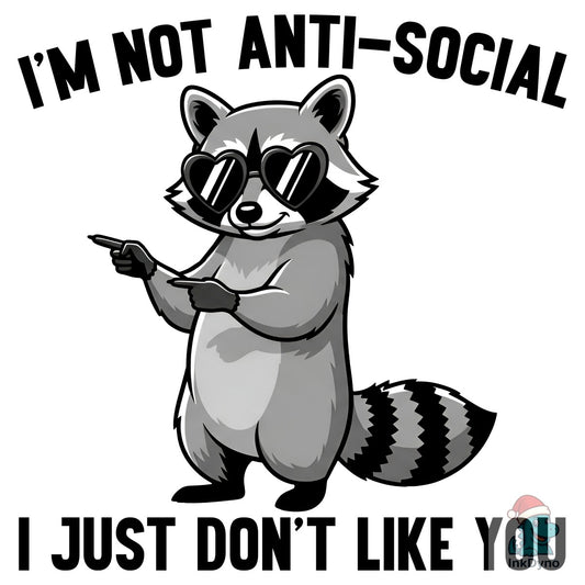 Funny Sarcastic Raccoon Sassy Animal - DTF Transfer