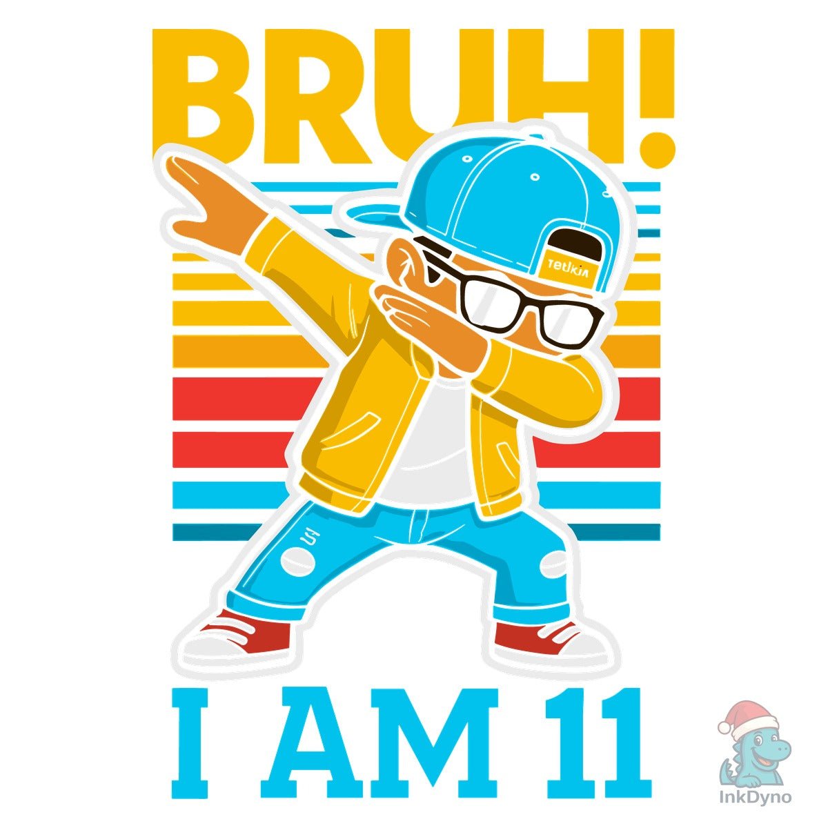 11 Year Old Birthday Boy Dabbing Bruh
