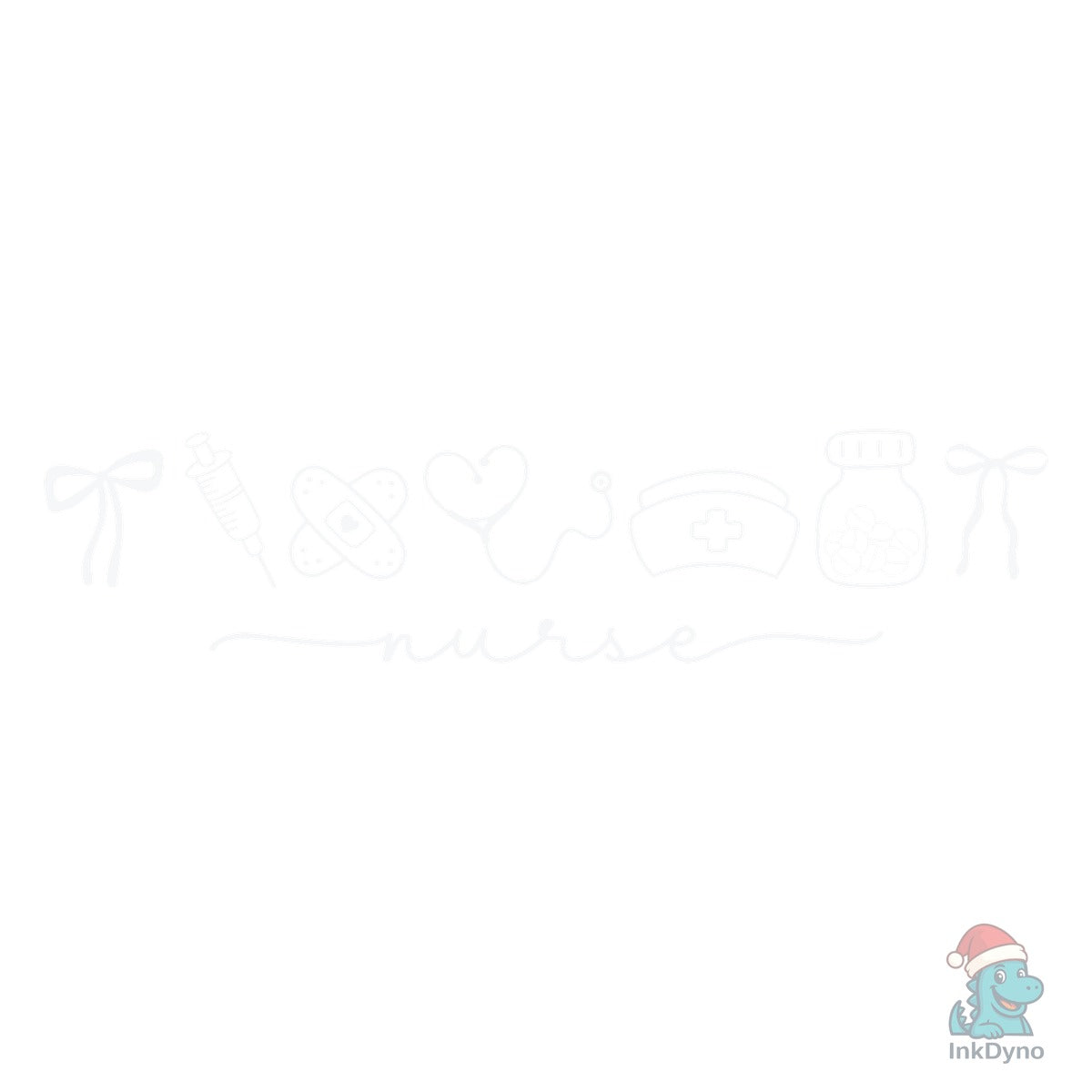 Nurse Retro Coquette Nurse Doodle