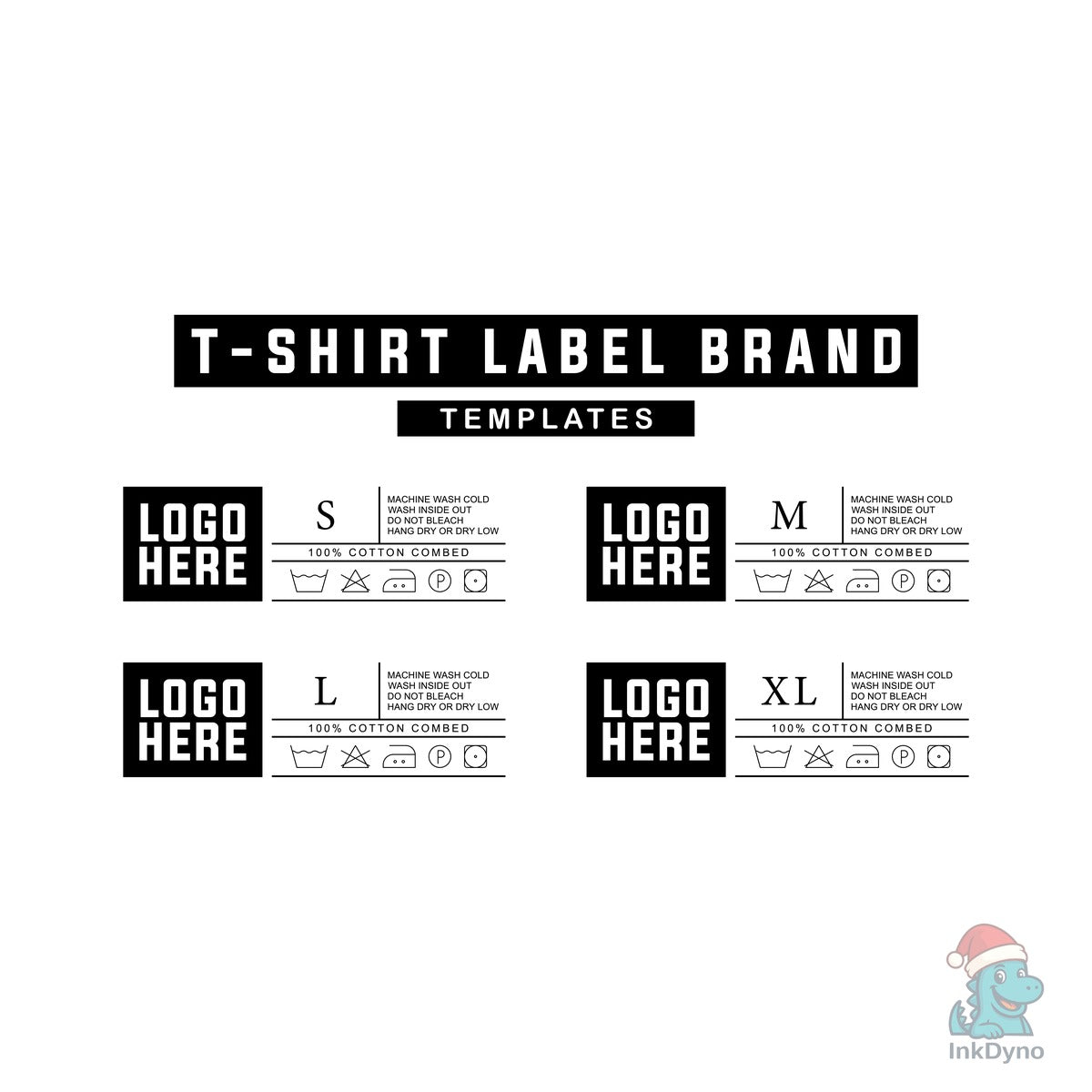 Editable T-Shirt Label Design Template