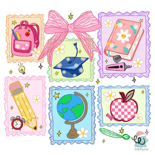 Preppy Teacher Back-to-School Pack - DTF Transfer