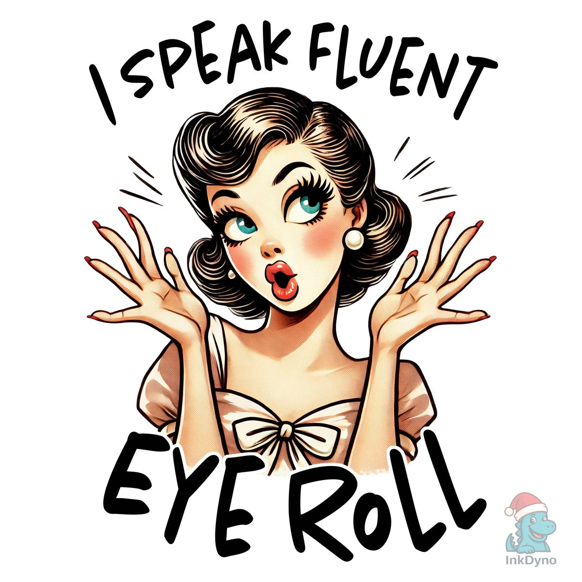 Retro Sarcastic Vintage Girl Heat