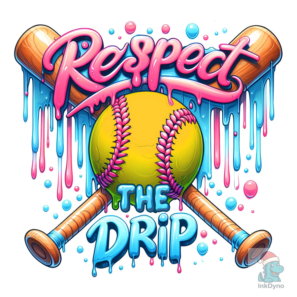 Softball Respect the Drip Mom Icecream