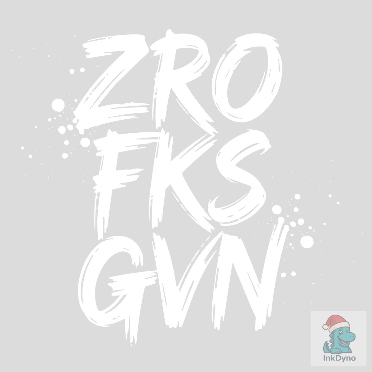 Zero F*cks Given Brush Lettering