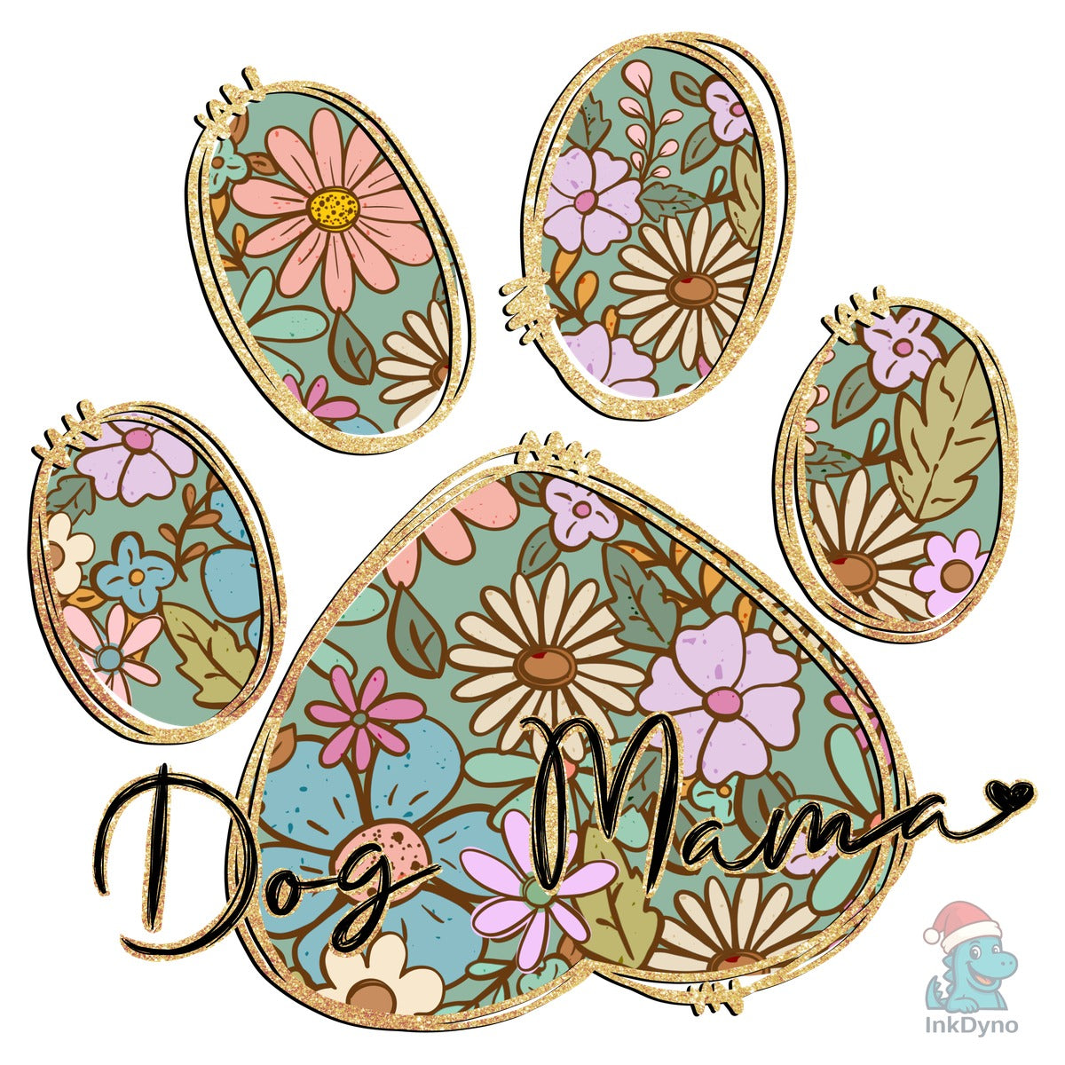Dog Mama Spring Floral Daisy