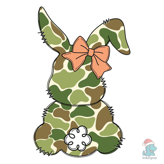 Egg Hunter Bunny Camo Easter Bunny - DTF Transfer