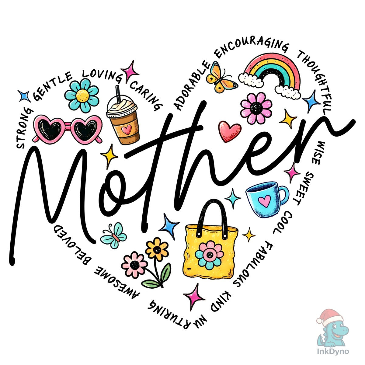 Retro Mother's Day Mama Heart
