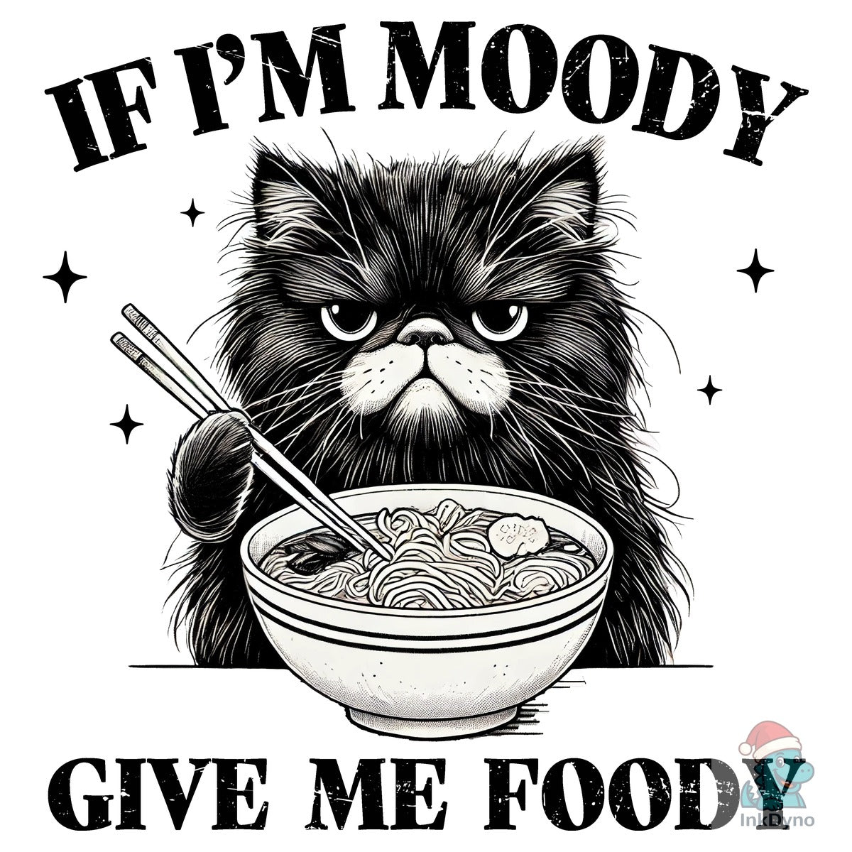 Sarcastic Cat Ramen Graphic