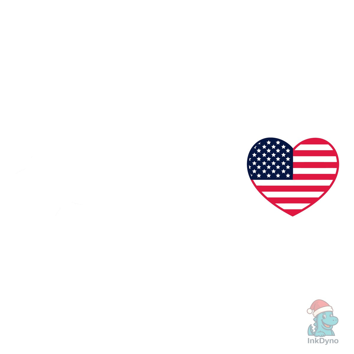 USA Flag Football Soccer Heartbeat